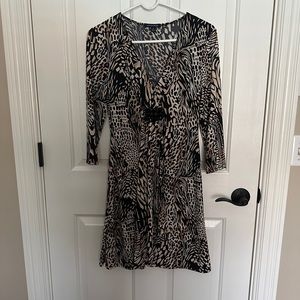 Boston Proper Animal Print Dress Size Small EUC